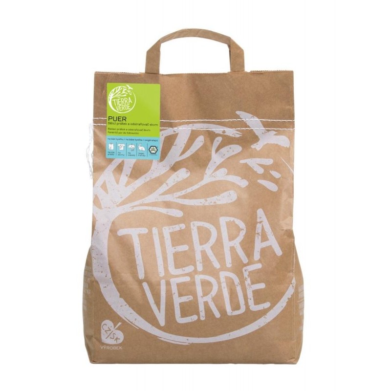 Puer bělicí prášek na praní Tierra Verde - 5 kg
