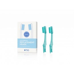 Náhradní hlavice k zubnímu kartáčku tvrdosti ultra soft v zelený TIO - 2 ks