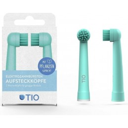 Náhradní hlavice ke kartáčku tyrkysová kompatibilní s modely Oral-B TIO (2 ks)
