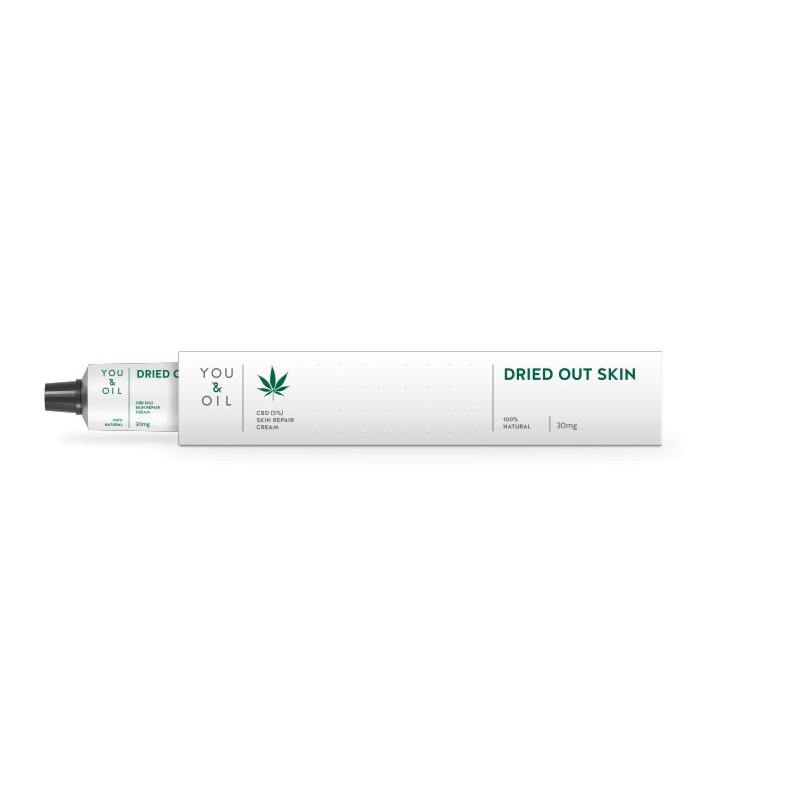 Pleťový krém na suchou kůži s 5% obsahem CBD You & Oil - 30 ml Pleťový krém na suchou kůži s 5% obsahem CBD You & Oil - 30 ml