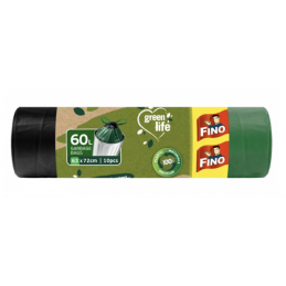 Pytle na odpadky Green Life Easy pack 27 μm 60 litrů Fino - 18 ks