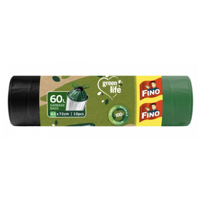Pytle na odpadky Green Life Easy pack 27 μm 60 litrů Fino - 18 ks