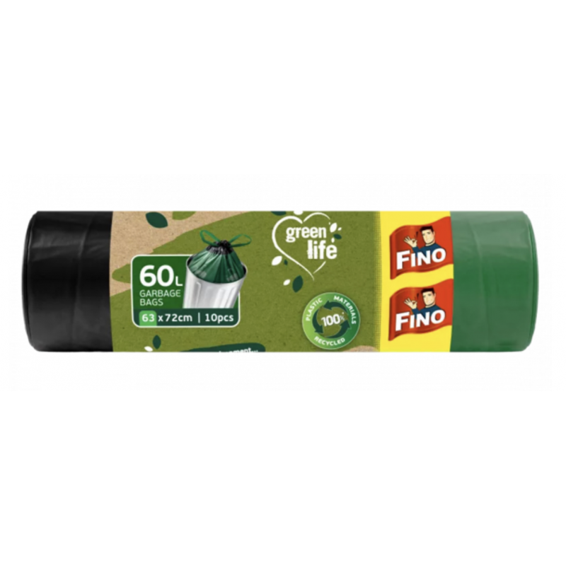 Pytle na odpadky Green Life Easy pack 27 μm 60 litrů Fino - 18 ks Pytle na odpadky Green Life Easy pack 27 μm 60 litrů Fino - 18 ks
