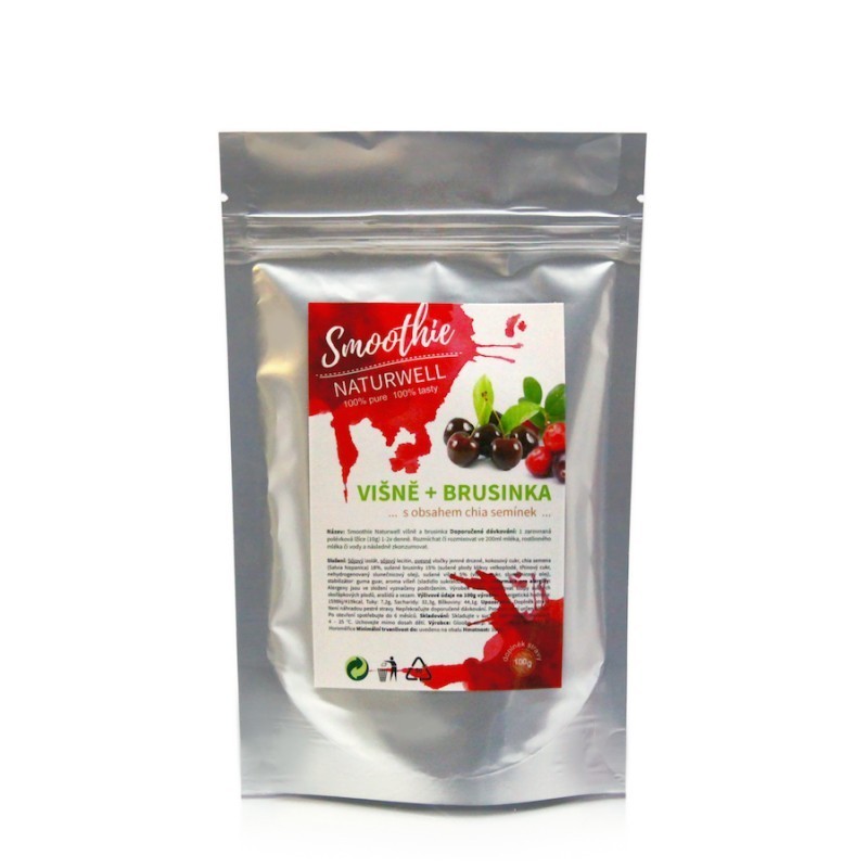 Smoothie Naturwell Višně a Brusinka - 100g