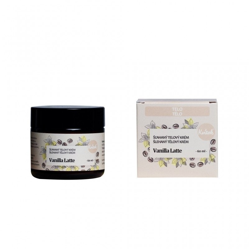 Šlehaný tělový krém (Vanilla Latté) Kvitok - 60 ml Šlehaný tělový krém (Vanilla Latté) Kvitok - 60 ml