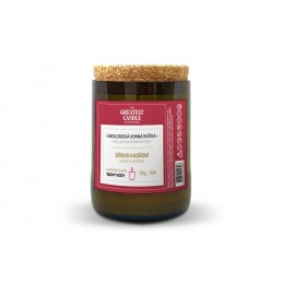 Svíčka v lahvi od vína dřevo a koření The Greatest Candle - 170 g
