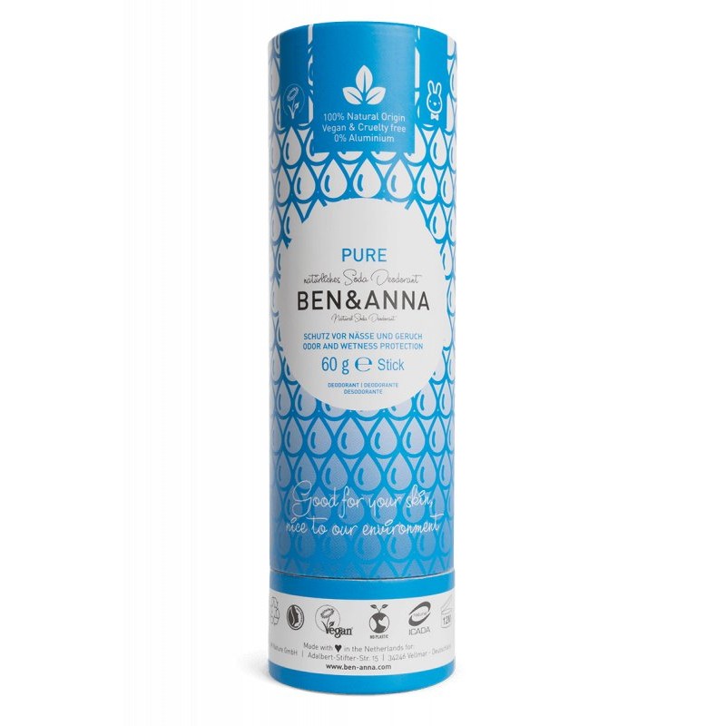 Tuhý deodorant bez vůně Ben & Anna - 60 g Tuhý deodorant bez vůně Ben & Anna - 60 g