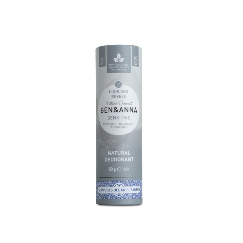 Tuhý deodorant sensitive horský vánek Ben & Anna - 60 g Tuhý deodorant sensitive horský vánek Ben & Anna - 60 g