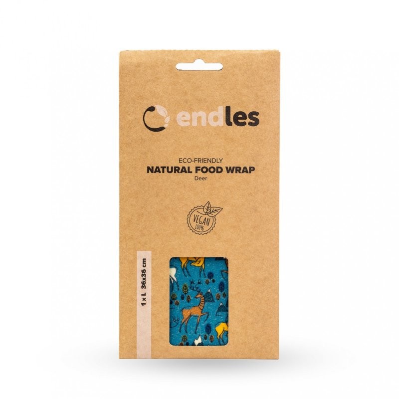 Voskovaný ubrousek v designu jelínků Endles by Econea