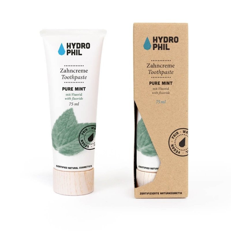 Mátová zubní pasta s fluorem Hydrophil - 75 ml Mátová zubní pasta s fluorem Hydrophil - 75 ml