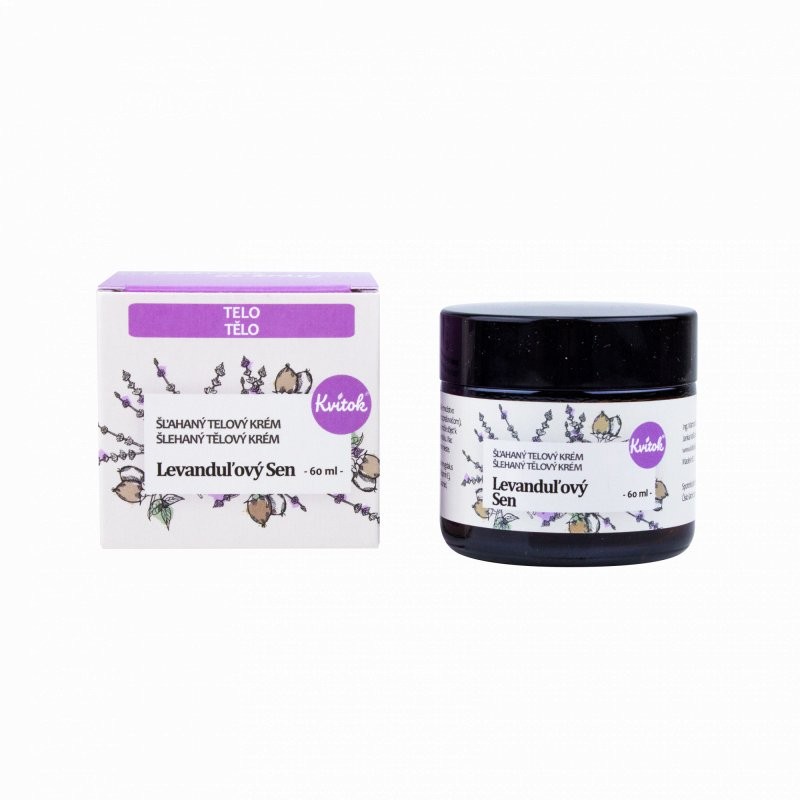 Šlehaný tělový krém "Levandulový sen" Kvitok - 60 ml Šlehaný tělový krém "Levandulový sen" Kvitok - 60 ml