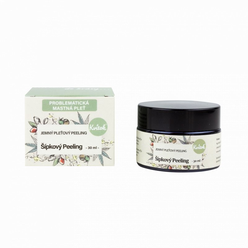 Šípkový peeling pro mastnou pleť Kvitok - 30 ml Šípkový peeling pro mastnou pleť Kvitok - 30 ml