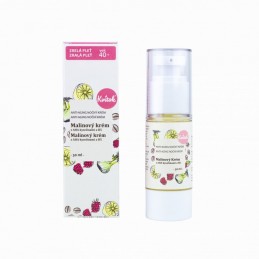 Noční malinový hydratační krém pro zralou pleť 40+ Kvitok - 30 ml