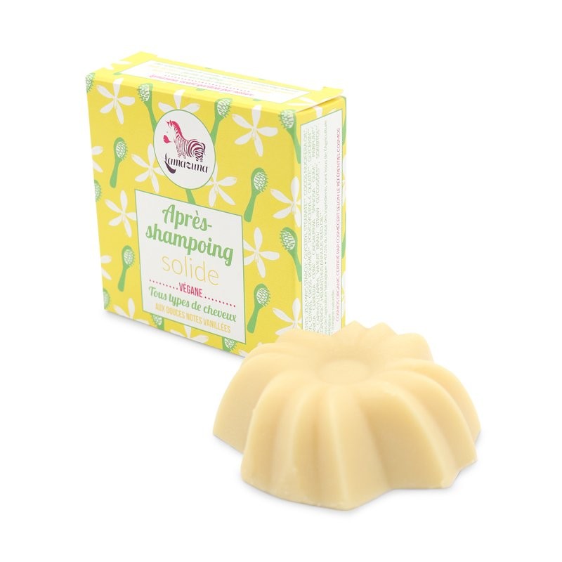 Tuhý kondicionér pro všechny typy vlasů s vanilkou BIO Lamazuna - 75 g Tuhý kondicionér pro všechny typy vlasů s vanilkou BIO Lamazuna - 75 g