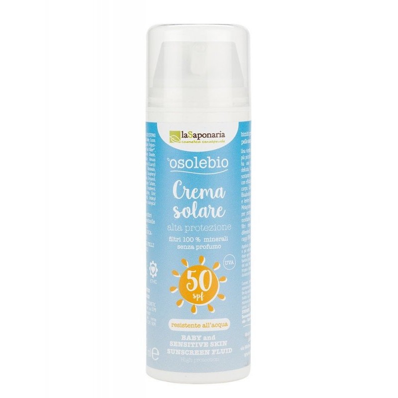 Opalovací krém SPF 50 vhodný i pro miminka BIO laSaponaria - 125 ml Opalovací krém SPF 50 vhodný i pro miminka BIO laSaponaria - 125 ml