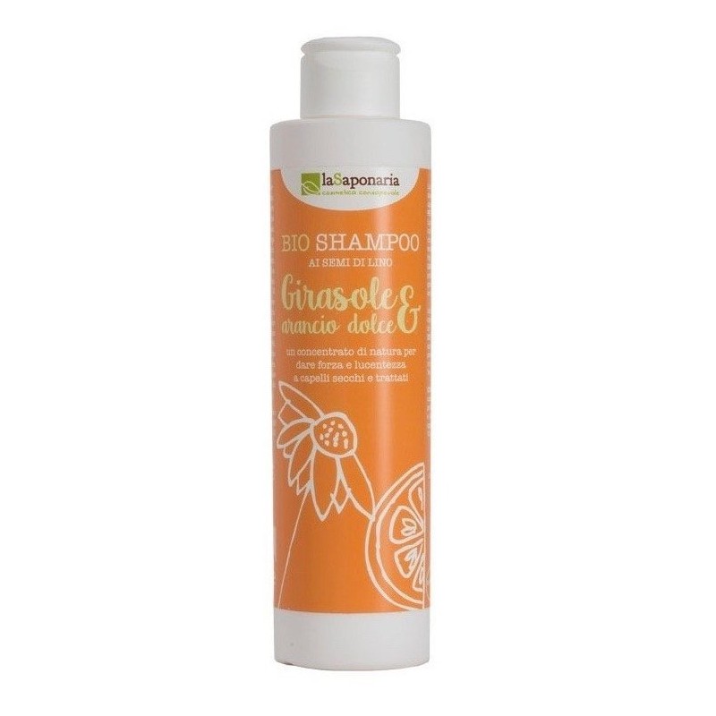 Šampon se slunečnicí a sladkým pomerančem BIO laSaponaria - 200 ml