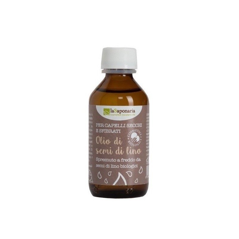 Lněný vlasový olej za studena lisovaný BIO laSaponaria - 100 ml Lněný vlasový olej za studena lisovaný BIO laSaponaria - 100 ml