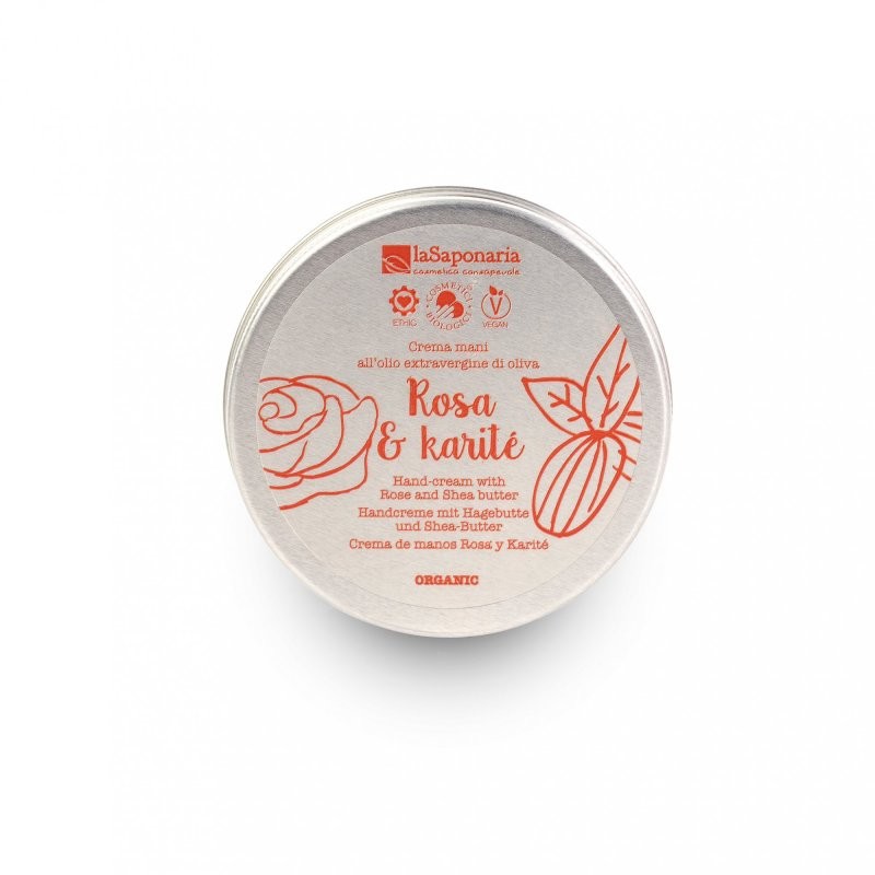 Krém na ruce s damašskou růží BIO laSaponaria - 60 ml Krém na ruce s damašskou růží BIO laSaponaria - 60 ml