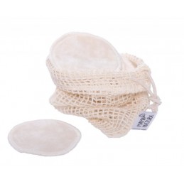 Pratelné odličovací tamponky malé Mama Natura - 6 ks