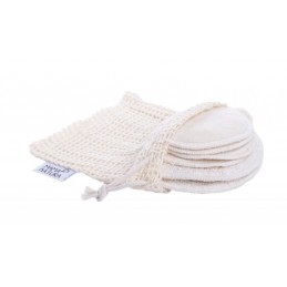 Pratelné odličovací tamponky mix (4 ks malé + 2 ks velké) Mama Natura - 6 ks