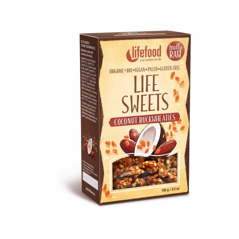 Life sweets pohánky kokosové Lifefood BIO - 100 g