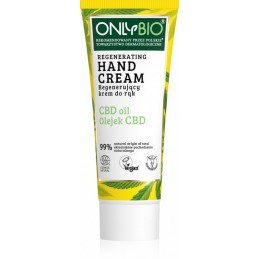 Regenerační krém na ruce s konopím a CBD olejem OnlyBio - 75 ml