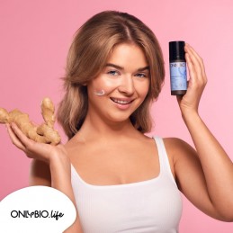 Energizující denní pleťový krém se zázvorem "Hydra Mocktail" OnlyBio - 50 ml