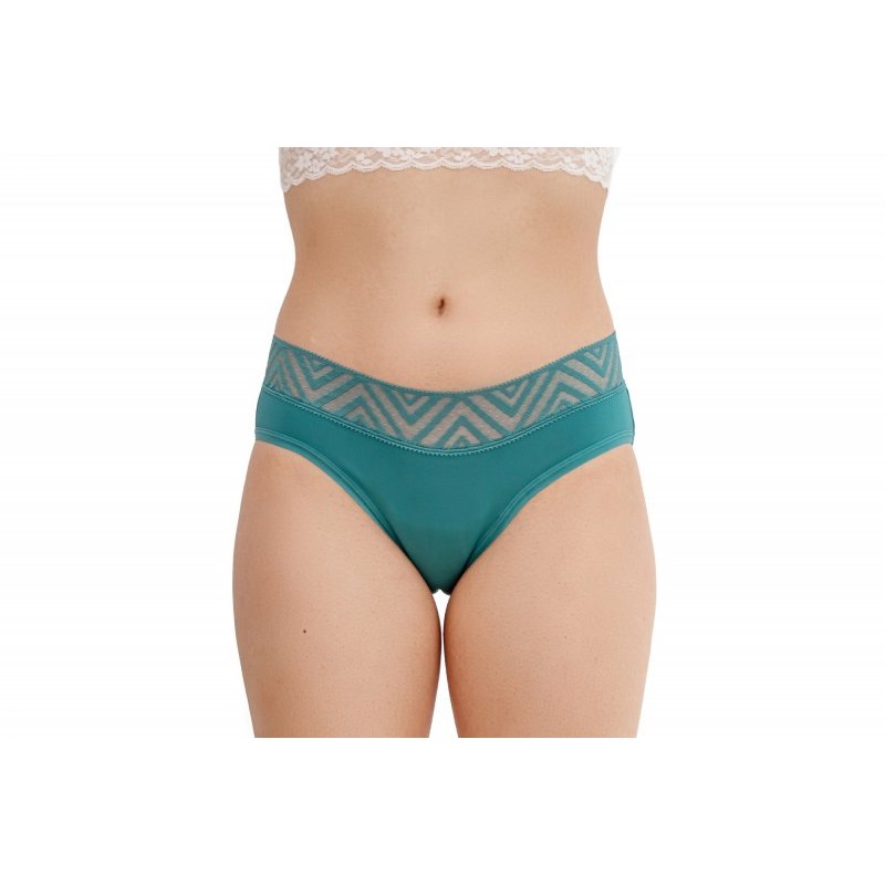 Menstruační kalhotky silná menstruace (XL) azurové "Moře" Pinke Welle Menstruační kalhotky silná menstruace (XL) azurové "Moře" Pinke Welle