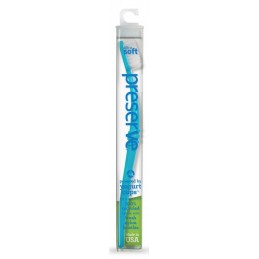 Zubní kartáček tvrdosti ultra soft azurovové barvy Preserve