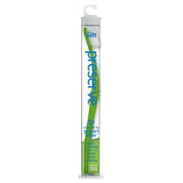Zubní kartáček tvrdosti ultra soft zelené barvy Preserve