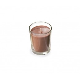 Svíčka hnědé barvy ve skle s vůní pomerančový květ a santal Stuwa - 65 g