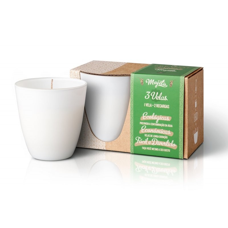 Sada na výrobu svíček s vůní mojito The Greatest Candle Sada na výrobu svíček s vůní mojito The Greatest Candle